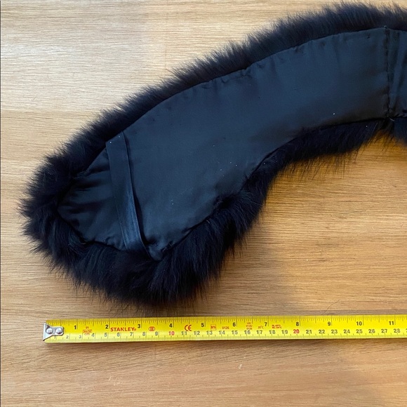 Real black fox collar in good condition - Picture 3 of 10